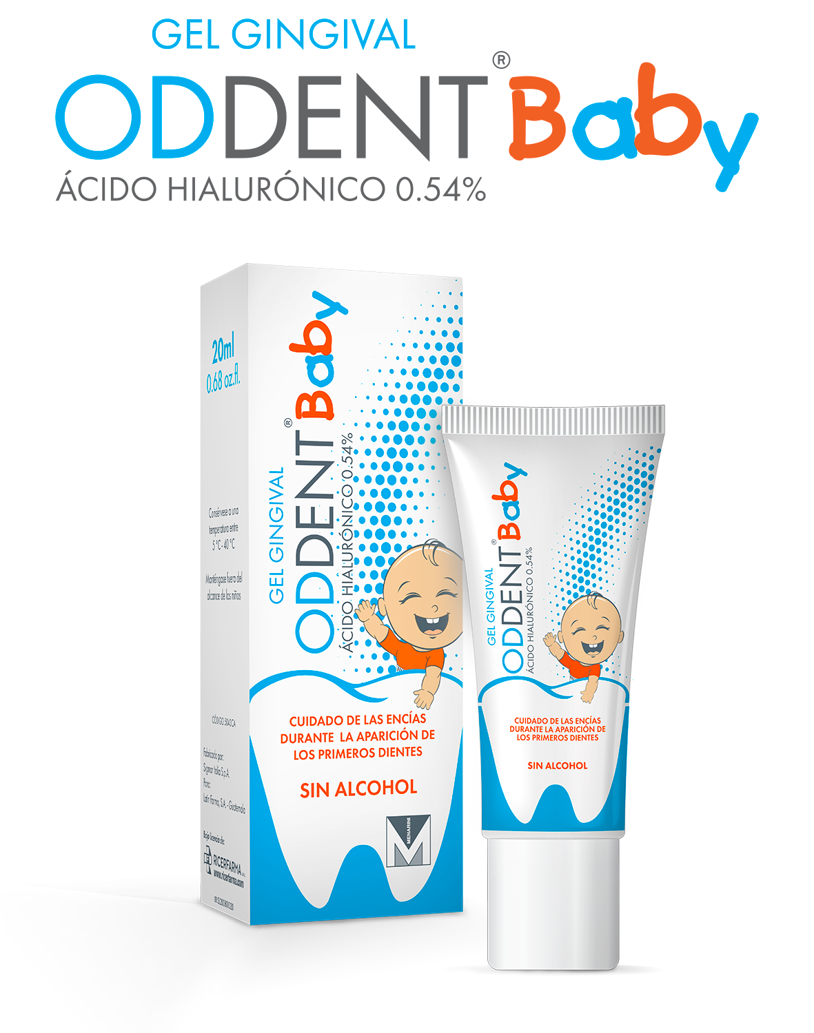 Oddent Ácido Hialurónico - Gel Gingival Baby