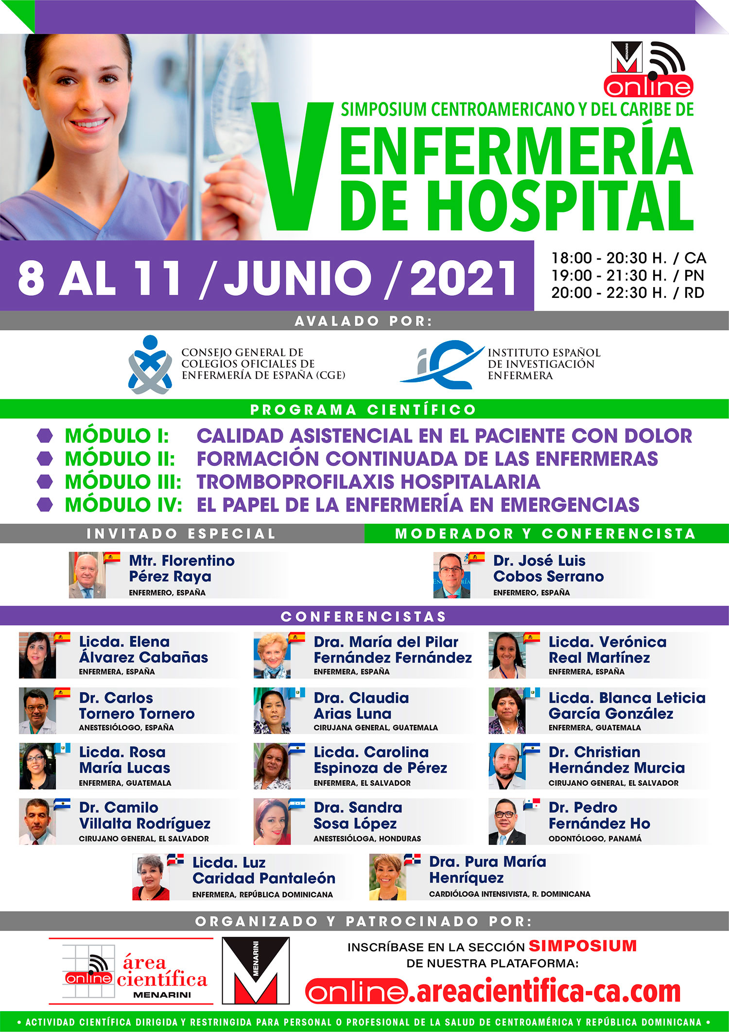 Afiche V Simposium Enfermeria de Hospital